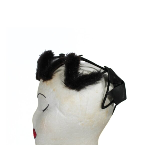 Vintage Avant Garde 1950s Wire & Fur Hat with Bow Union Made Spider Floral Style - Picture 3 of 16